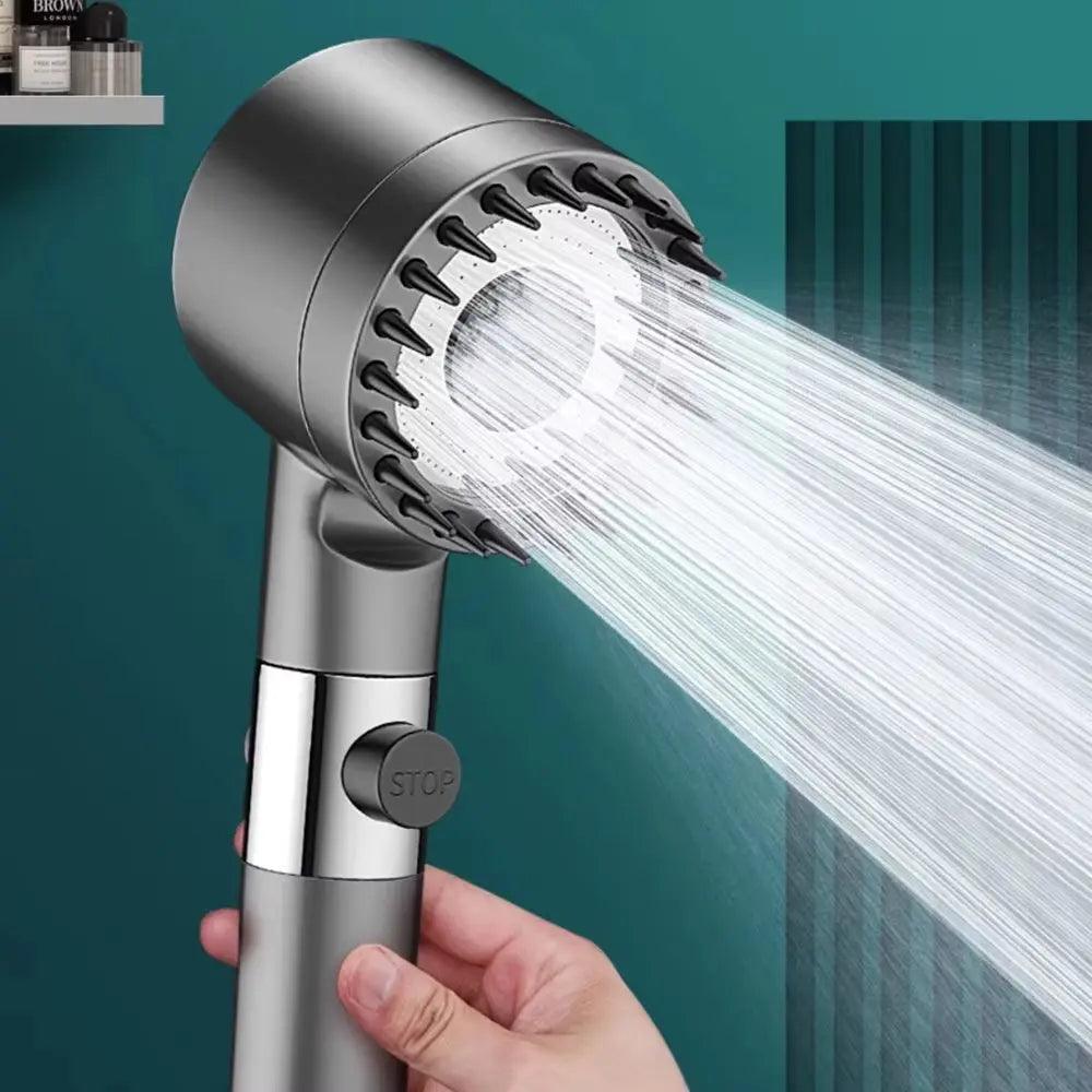 High-Pressure 3-Mode Shower Head | Massage & Rain Shower Faucet