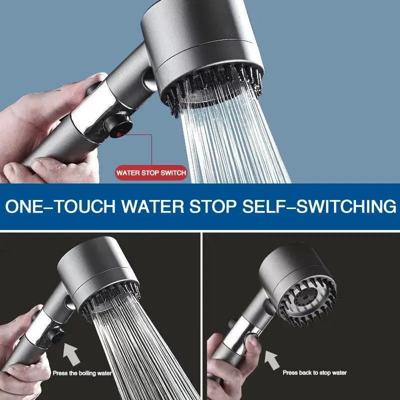 High-Pressure 3-Mode Shower Head | Massage & Rain Shower Faucet