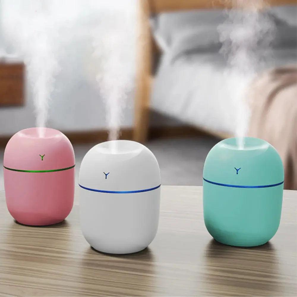 Mini humidificateur d'air portable 220 ml avec veilleuse LED