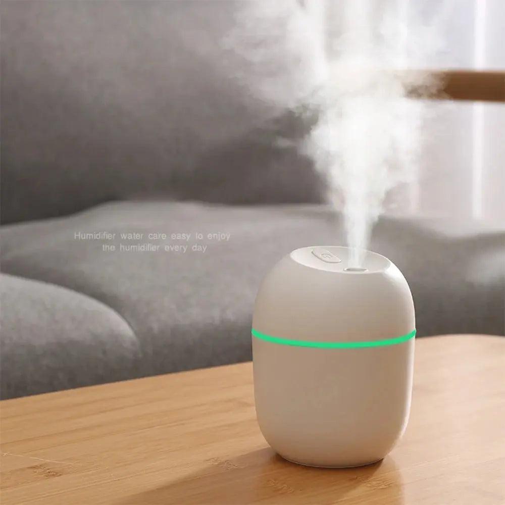 Mini humidificateur d'air portable 220 ml avec veilleuse LED