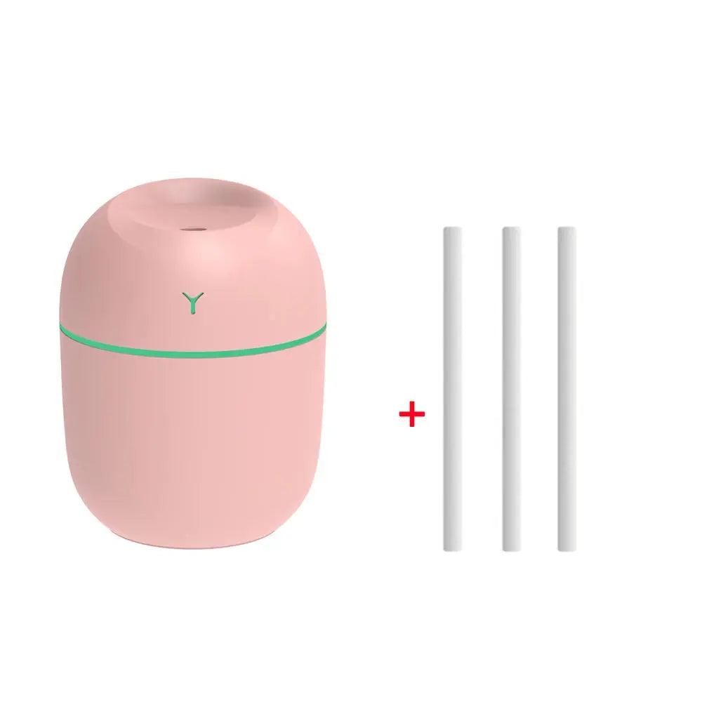 Mini humidificateur d'air portable 220 ml avec veilleuse LED