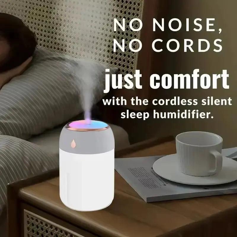 Mini humidificateur diffuseur d'arômes pour voiture - Purificateur de brume LED portable pour la maison et les voyages