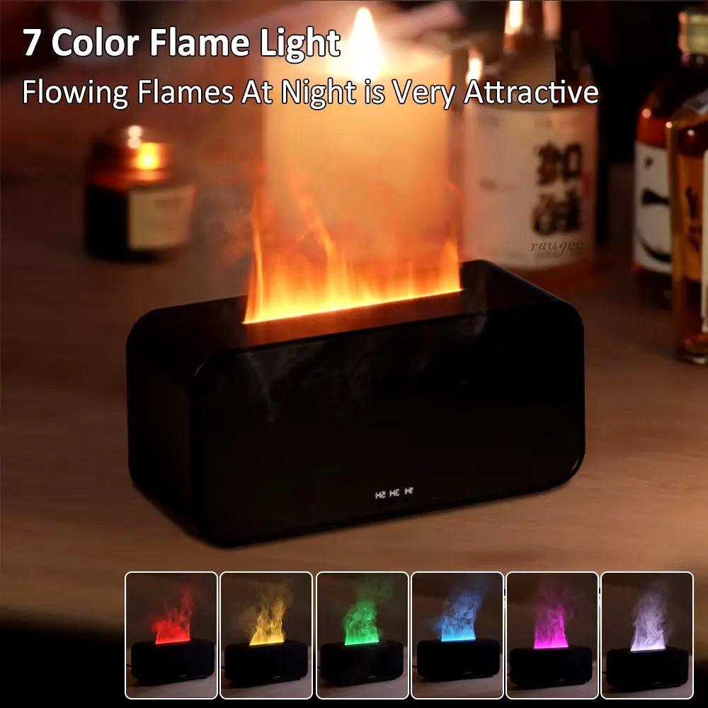 Mini Flame LED Aroma Humidifier | Essential Oil Diffuser with Automatic Fragrance