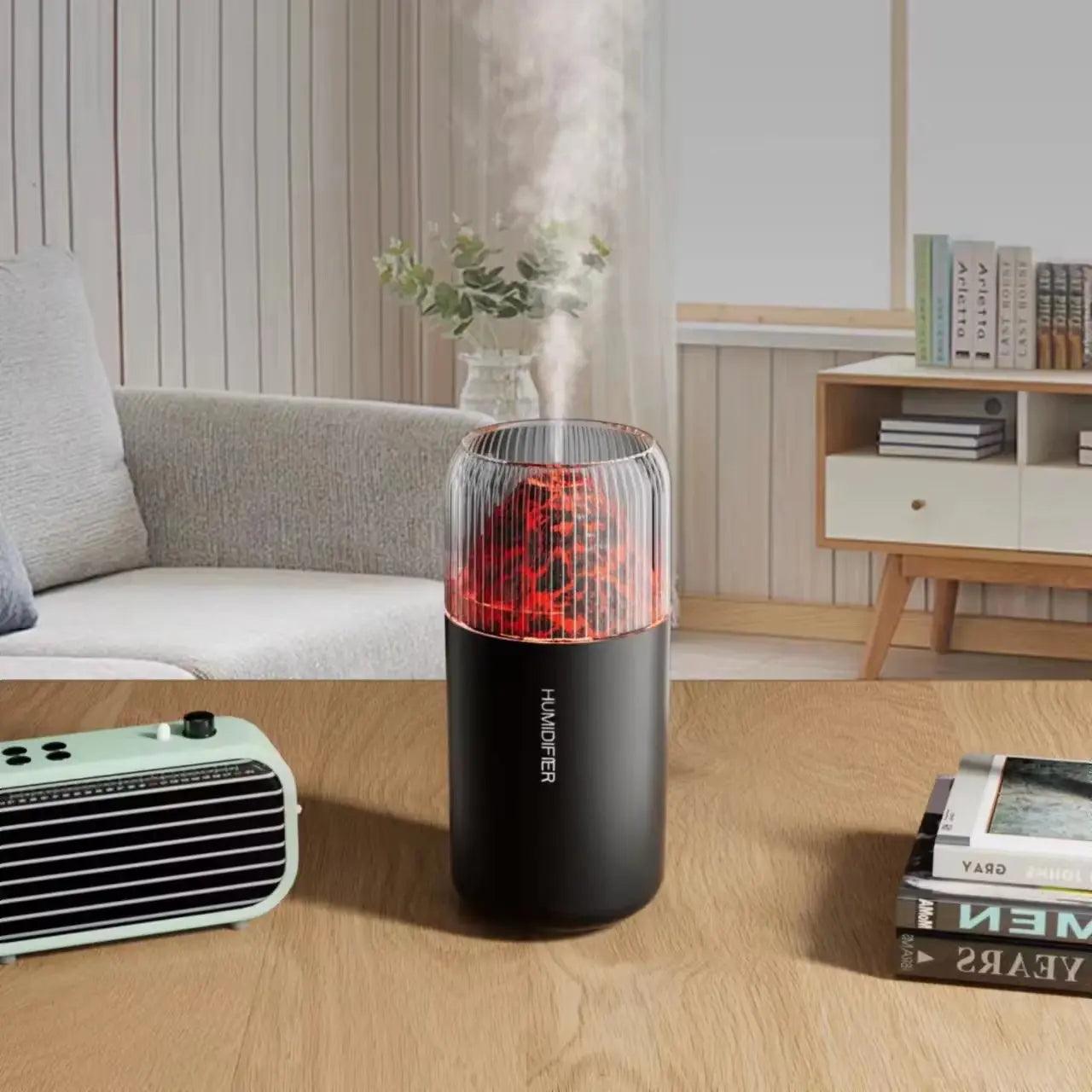 Mini humidificateur d'air USB diffuseur d'arômes – veilleuse colorée pour la maison et la voiture 