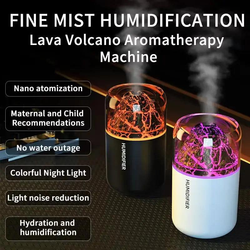 Mini USB Car Humidifier | 180ML Aroma Diffuser with Color Night Light