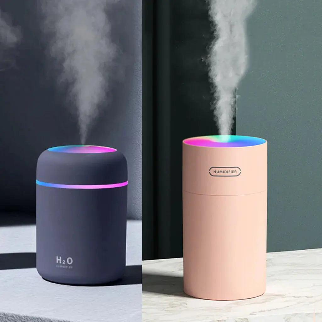 Mini Ultrasonic Aroma Humidifier - 300ML USB Essential Oil Diffuser with Auto Shut-Off for Home  Car