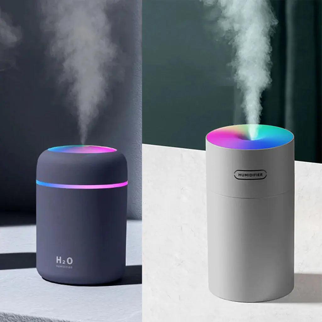 Mini Ultrasonic Aroma Humidifier - 300ML USB Essential Oil Diffuser with Auto Shut-Off for Home  Car