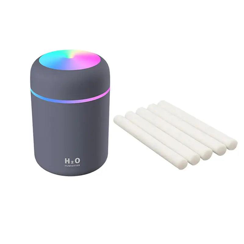 Mini Ultrasonic Aroma Humidifier - 300ML USB Essential Oil Diffuser with Auto Shut-Off for Home  Car