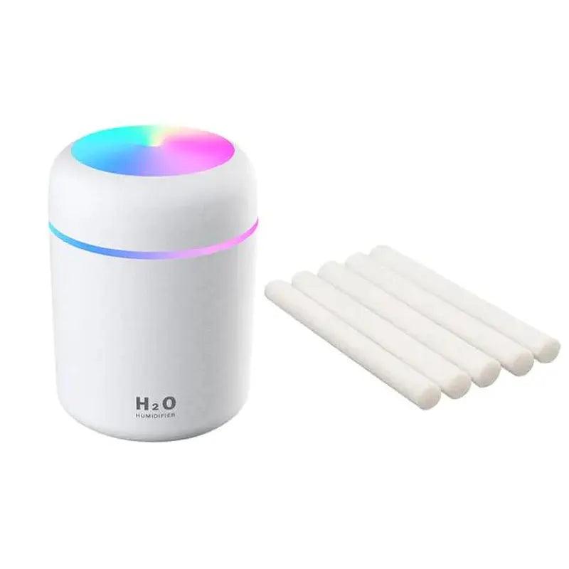 Mini Ultrasonic Aroma Humidifier - 300ML USB Essential Oil Diffuser with Auto Shut-Off for Home  Car