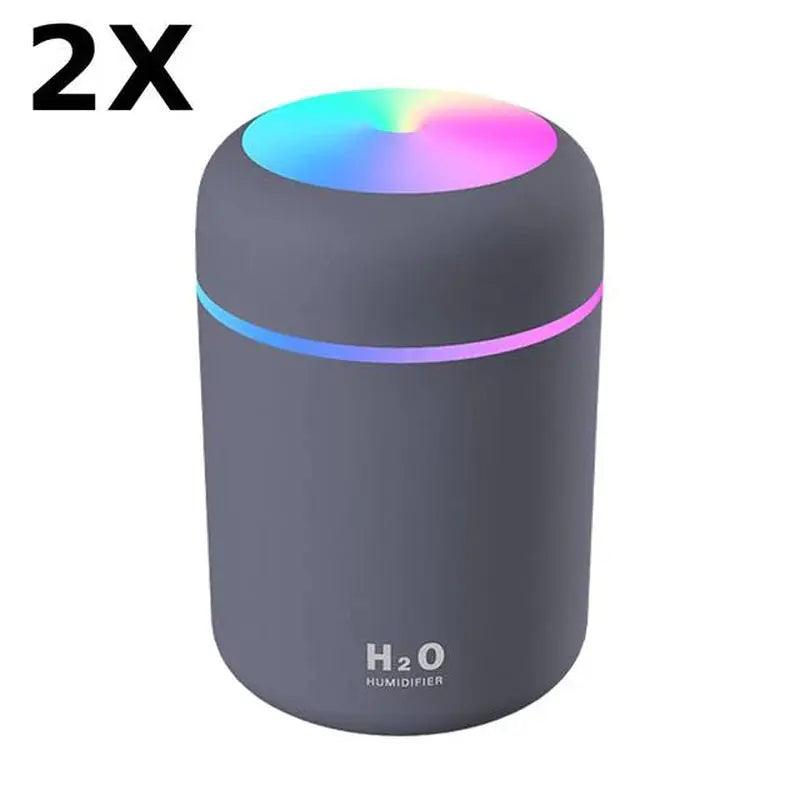 Mini Ultrasonic Aroma Humidifier - 300ML USB Essential Oil Diffuser with Auto Shut-Off for Home  Car