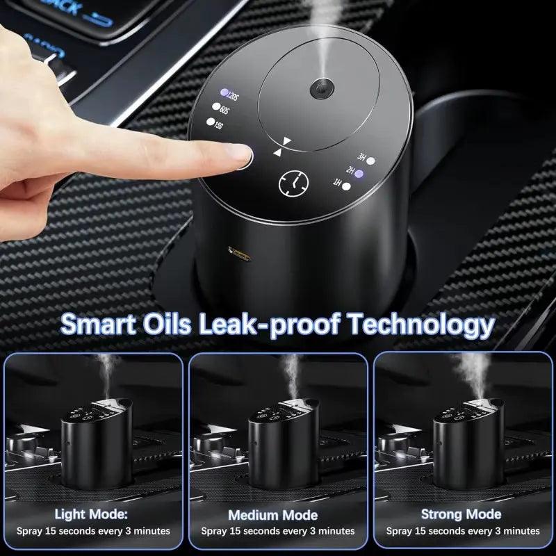 Mini humidificateur sans fil – Diffuseur d'huiles essentielles et nébuliseur de parfum pour voiture 