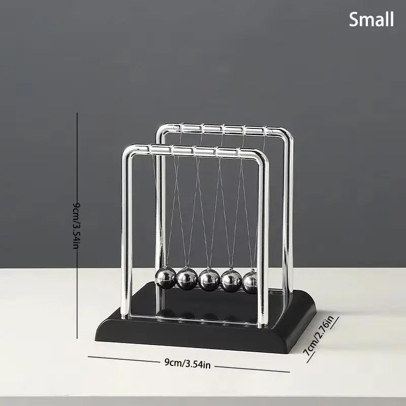 Jouet de bureau de physique du berceau de Newton | Décoration scientifique du pendule gravitationnel