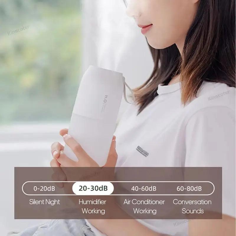 Portable Dual-Mist USB Humidifier | 300ML Car Air Freshener with 2000mAh Battery