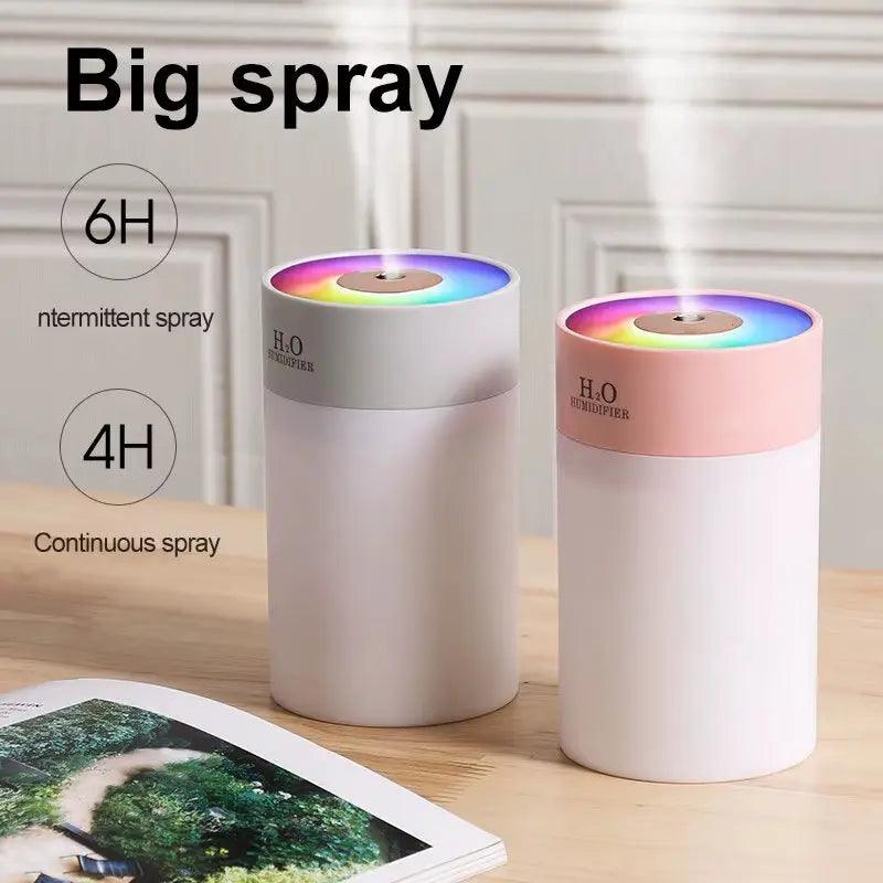 Portable Luminous Humidifier with Night Light & Car Spray