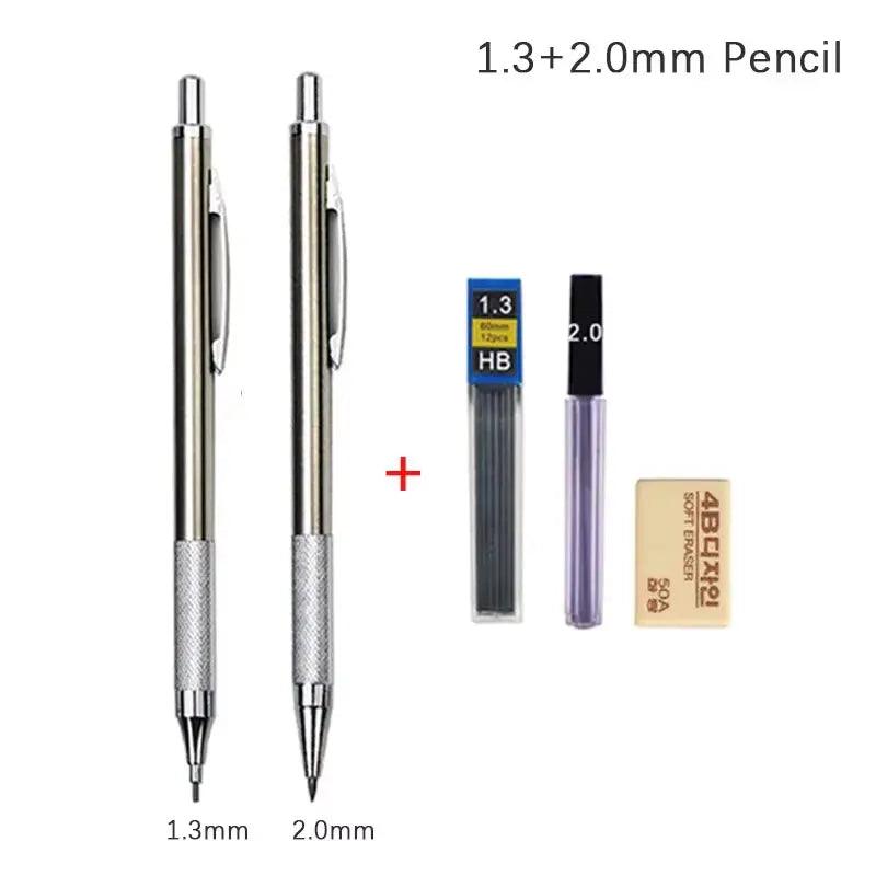 Professional Metal Mechanical Pencil Set | Artist & Office Drawing Kit - STOREBLITZ