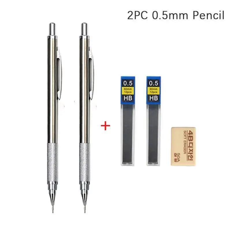 Professional Metal Mechanical Pencil Set | Artist & Office Drawing Kit