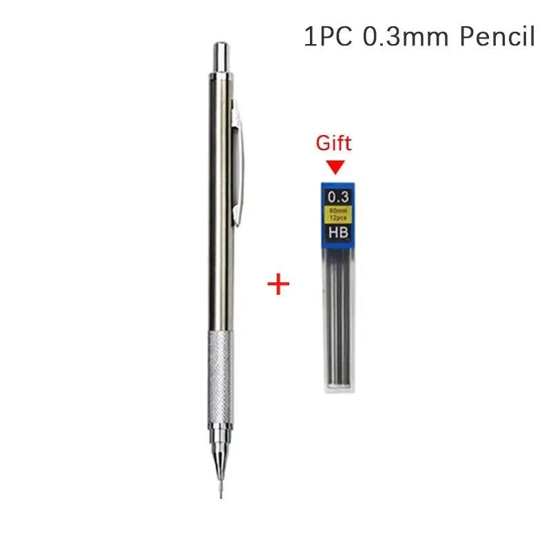 Professional Metal Mechanical Pencil Set | Artist & Office Drawing Kit