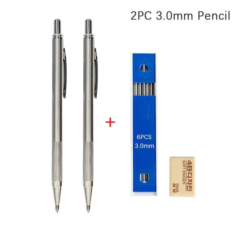 Professional Metal Mechanical Pencil Set | Artist & Office Drawing Kit - STOREBLITZ