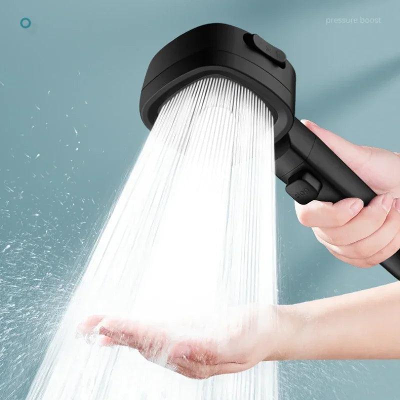 High Pressure Water Saving Shower Head - 3 Modes Adjustable Massage Sprayer - STOREBLITZ