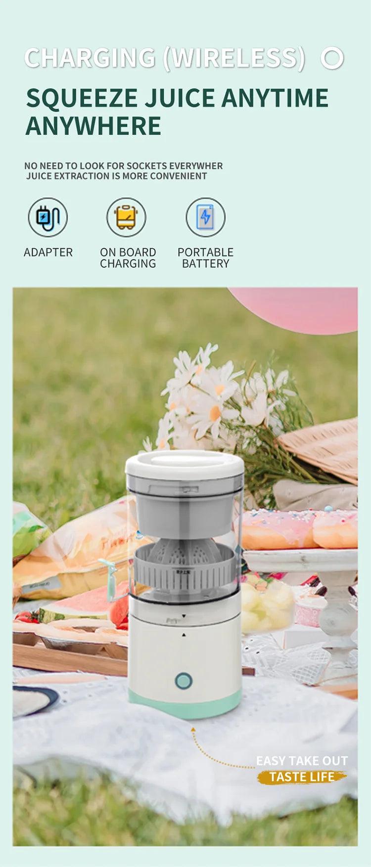 Portable Electric Juicer - USB Rechargeable Mini Citrus Blender