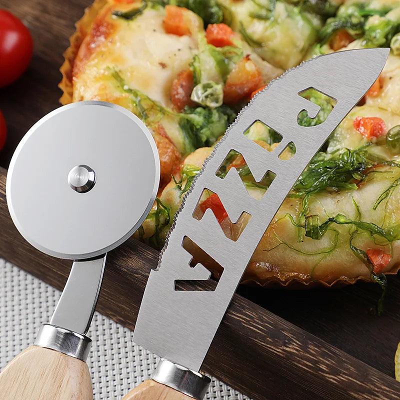 Stainless Steel Pizza Cutter - Versatile Kitchen Slicer for Pizza Bread  Cake