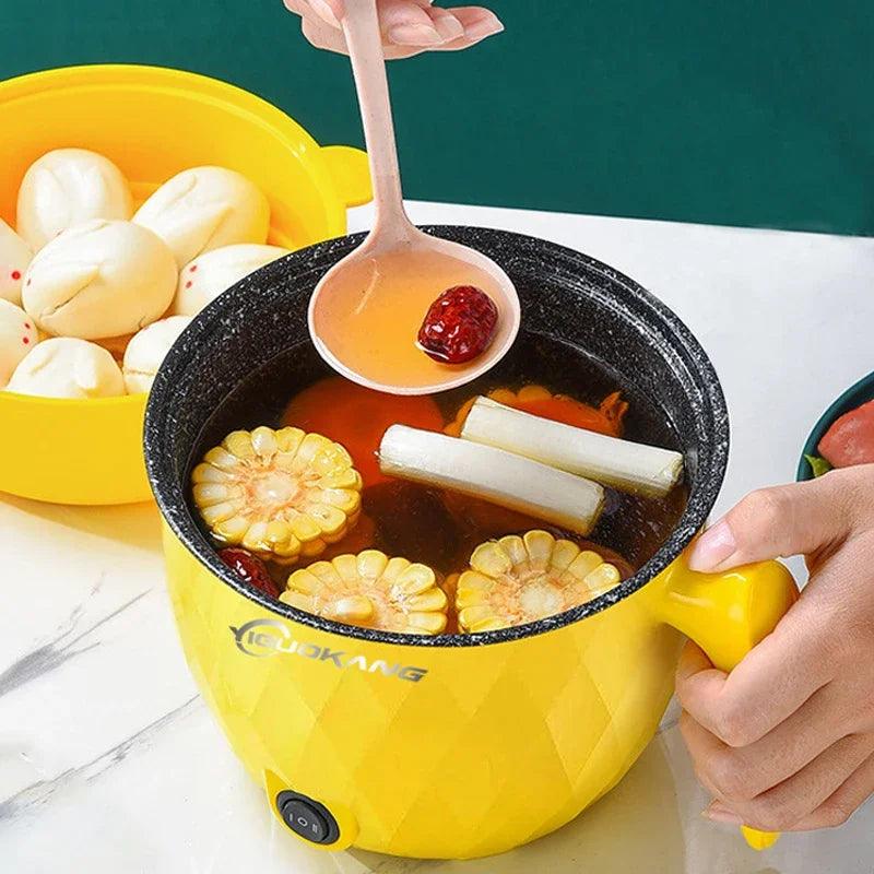 Mini Electric Rice Cooker - Portable Non-Stick Multicooker for Home and Kitchen