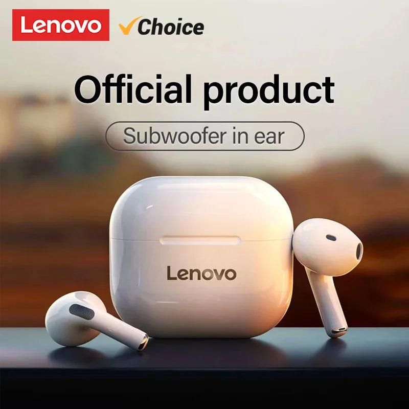 Lenovo LP40 Wireless Bluetooth Earbuds - Touch Control Gaming Headphones with HD Mic - STOREBLITZ