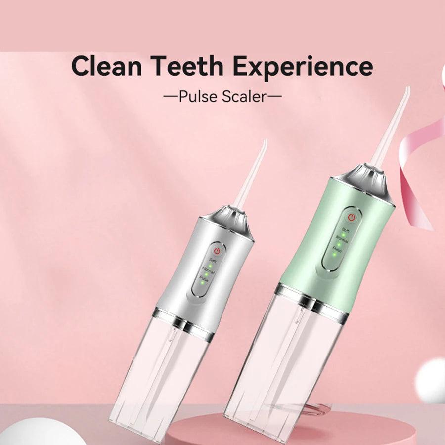 Portable Electric Water Flosser - USB Rechargeable Oral Irrigator with 3 Modes