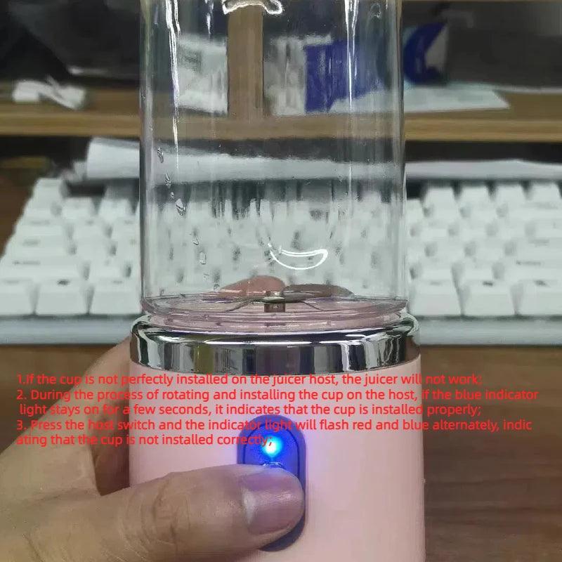 Portable Electric Blender - 6-Blade Juice  Smoothie Maker