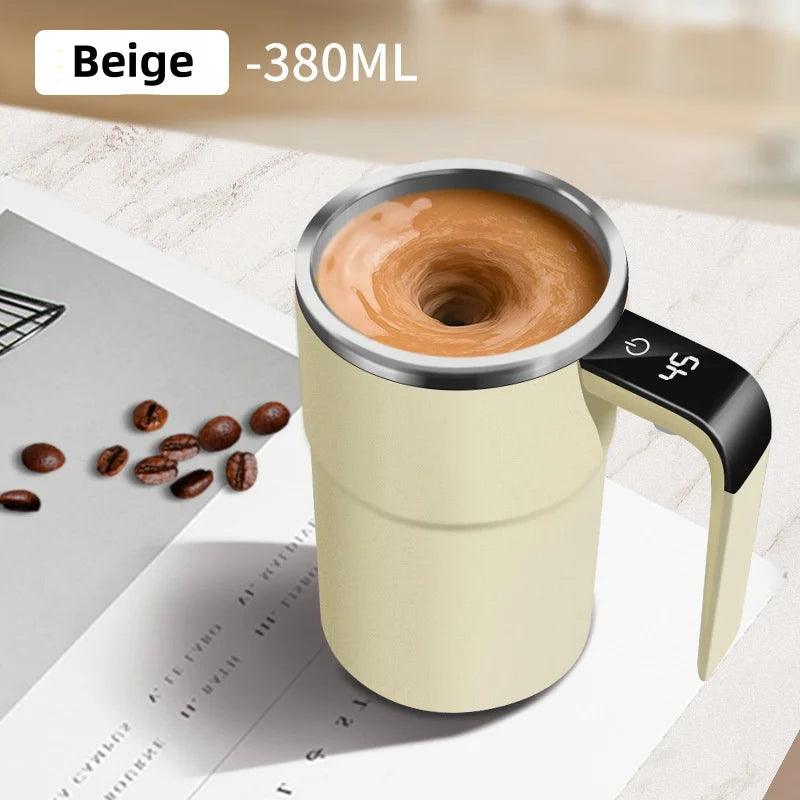 Rechargeable Self-Mixing Mug - Waterproof Electric Coffee Cup 380ML