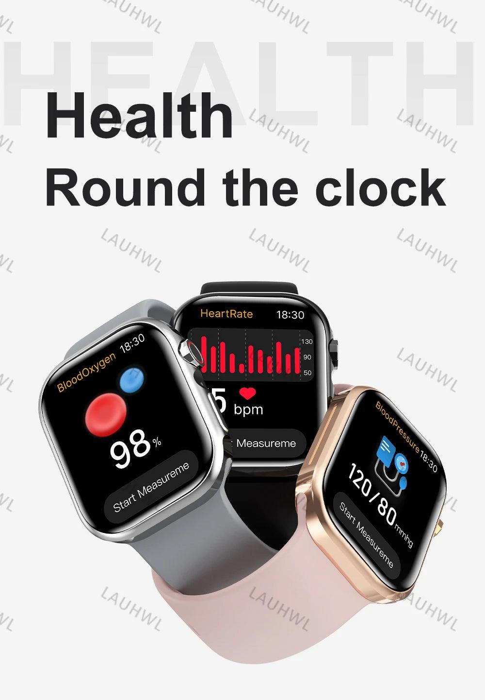 Smart Watch Series 9 - HD Fitness Tracker with Heart Rate  Blood Pressure Monitor