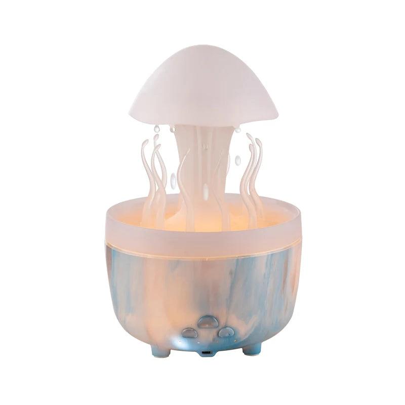 Aromatherapy Humidifier with Rotating Raindrop Light - Essential Oil Diffuser