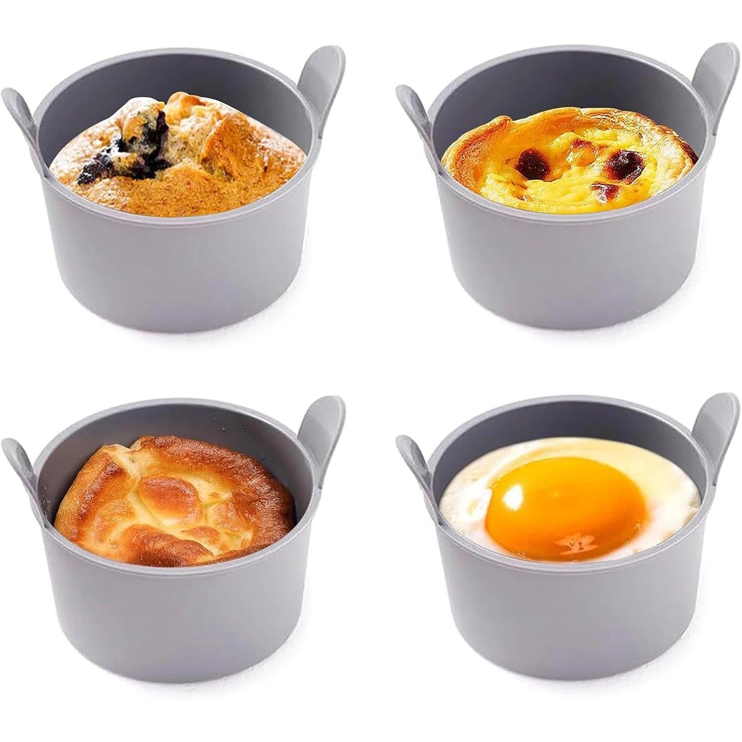 Silicone Egg Poacher Cups - Air Fryer Baking Moulds for Muffins  Desserts