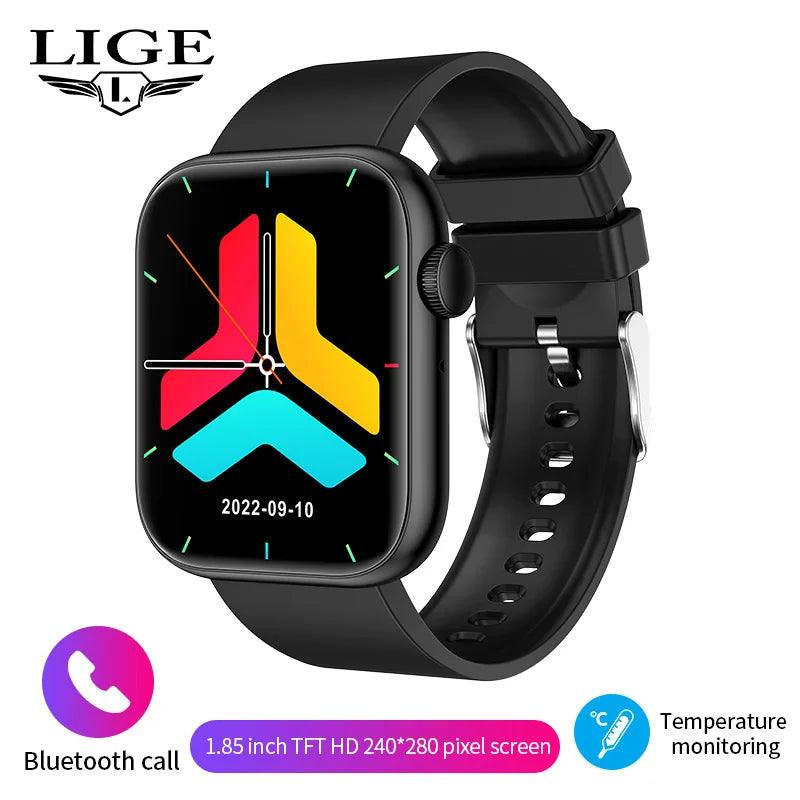 LIGE Women Smart Watch - Bluetooth Call Fitness Tracker with Body Temperature Monitor - STOREBLITZ