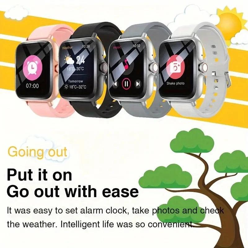 Smartwatch - Multi-Sport Mode with Call and Message Alerts Customizable Dial