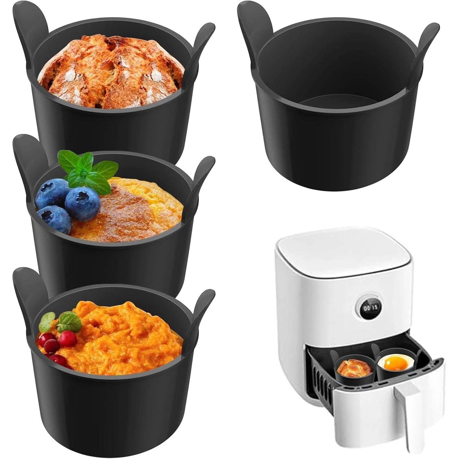 Silicone Egg Poacher Cups - Air Fryer Baking Moulds for Muffins  Desserts