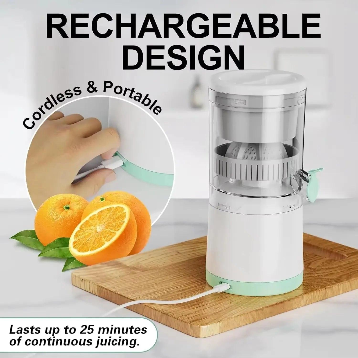 Portable Electric Juicer - USB Rechargeable Mini Citrus Blender