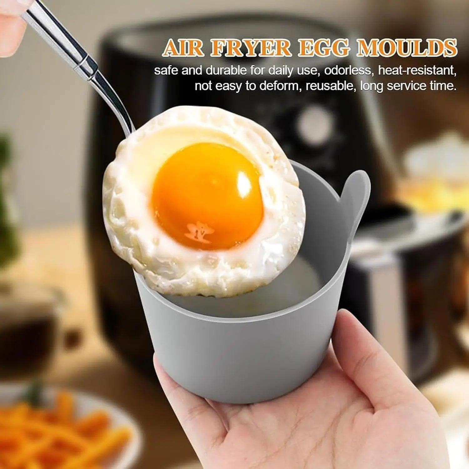 Silicone Egg Poacher Cups - Air Fryer Baking Moulds for Muffins  Desserts