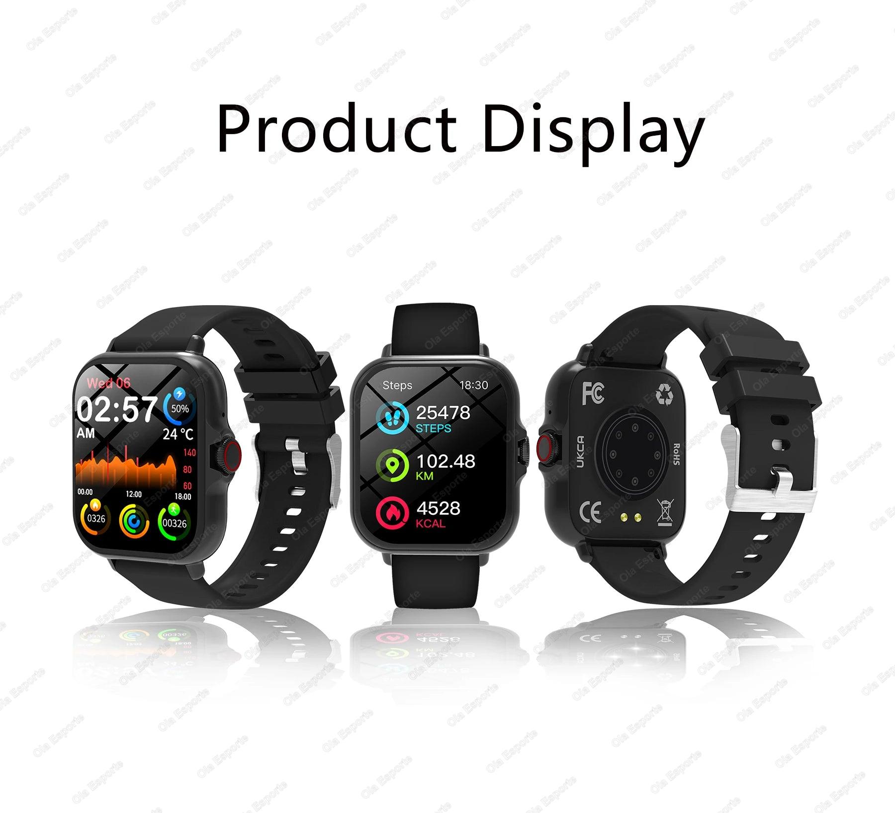 Waterproof Fitness Smart Watch with Call Message and Sleep Tracking for iPhone and Android