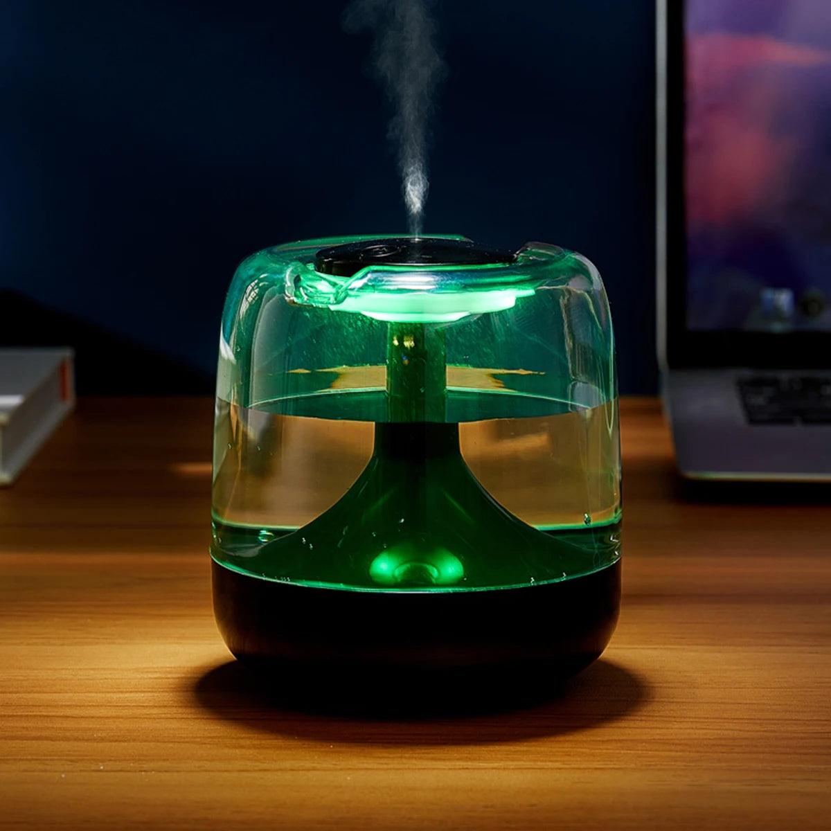 650ML Portable USB Humidifier  Aroma Diffuser with Colorful Night Lights