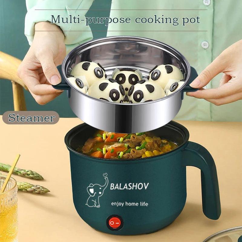 Mini Electric Rice Cooker - Non-Stick Multifunction Hot Pot for Home