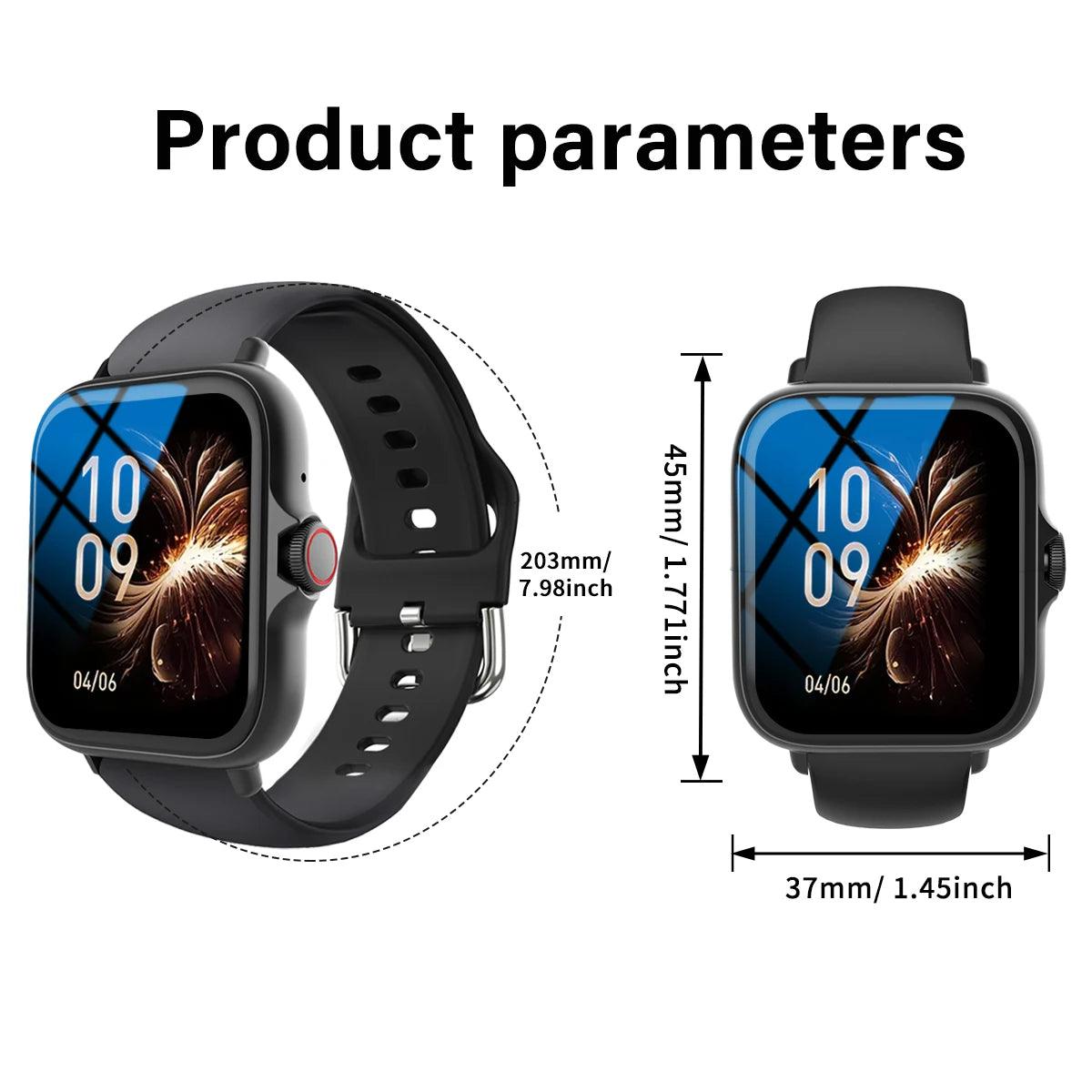 Multifunctional Outdoor Sports Smartwatch - Wireless Calling  Info Reminder