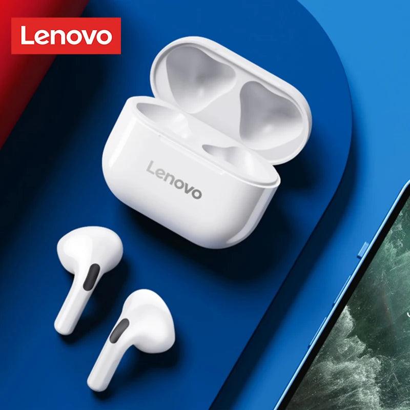 Lenovo LP40 Wireless Bluetooth Earbuds - Touch Control Gaming Headphones with HD Mic