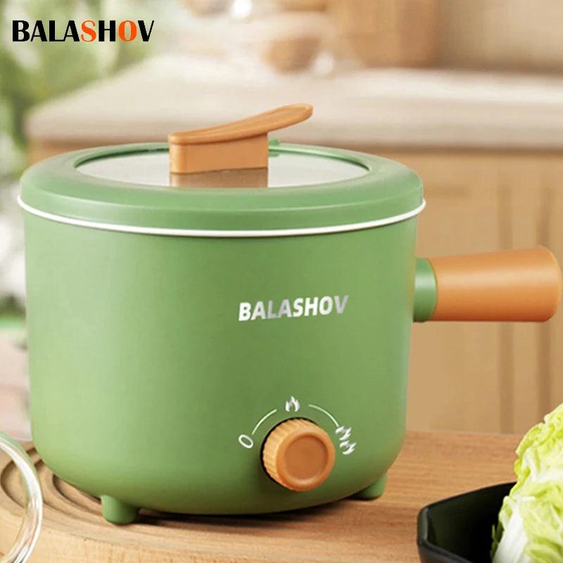 Mini Electric Rice Cooker - Portable Non-Stick Multifunction Cooking Pot for 1-2 People - STOREBLITZ