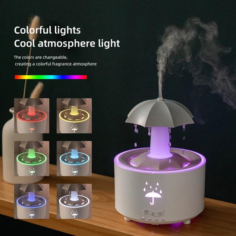 Creative Raindrop Humidifier  Aroma Diffuser with Colorful Light