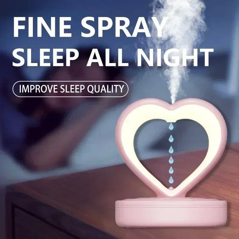 Anti-Gravity Humidifier with LED - Essential Oil Diffuser and Night Light