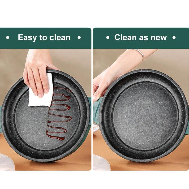 Electric MultiCooker - Non-Stick Frying Pan for Steak Fish  Omelettes