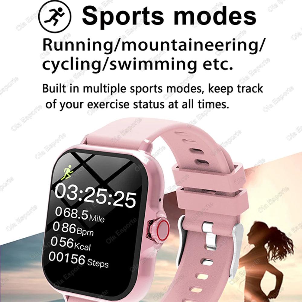 Waterproof Fitness Smart Watch with Call Message and Sleep Tracking for iPhone and Android