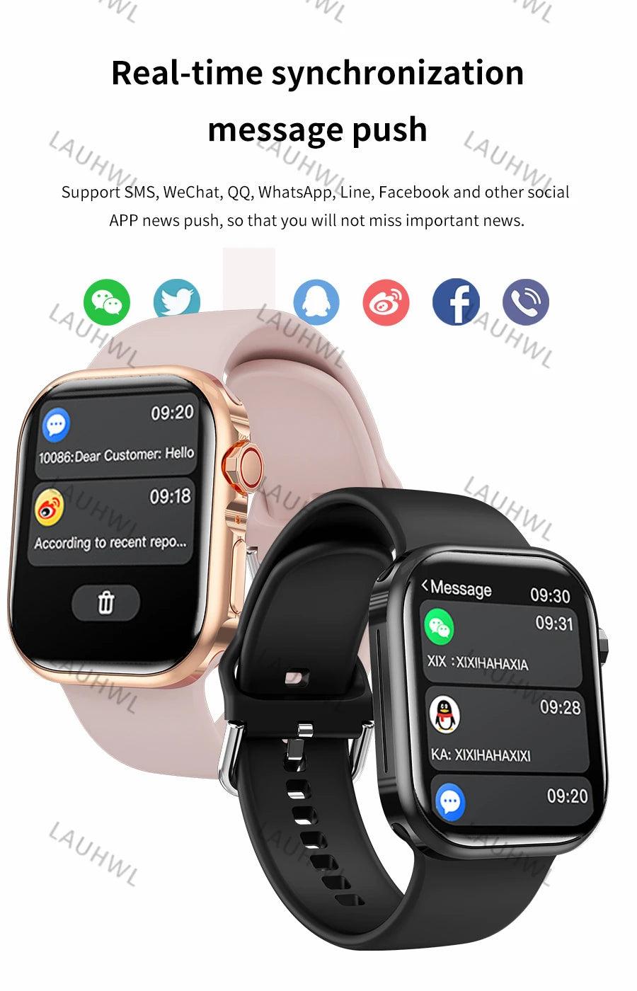 Smart Watch Series 9 - HD Fitness Tracker with Heart Rate  Blood Pressure Monitor