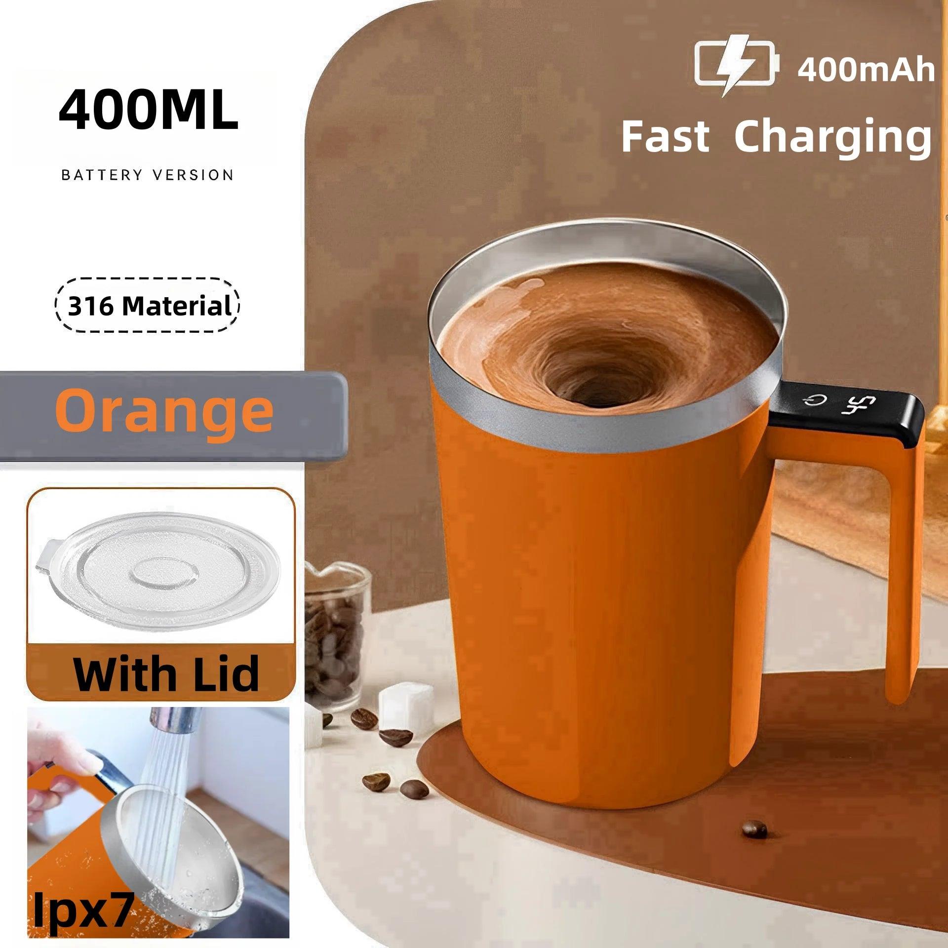 Rechargeable Self-Mixing Mug - Waterproof Electric Coffee Cup 380ML